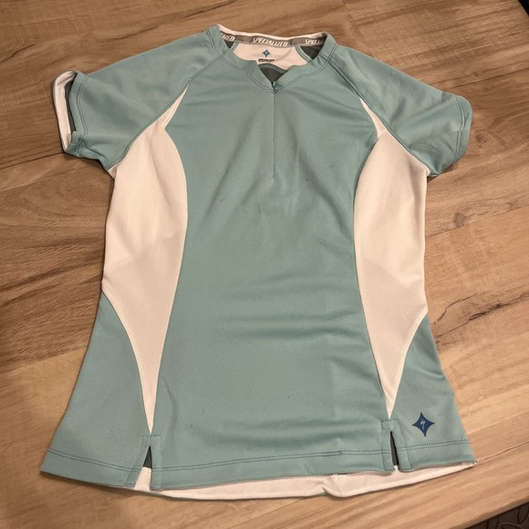 Specialized Tops - Specialized Women's Cycling jersey,light Blue White Half Zip Small